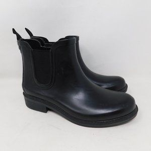 Madewell Black Chelsea Rain Boots 8